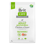 Brit Care Dog Chicken Insect Adulto Medium Breed 3kg. Np