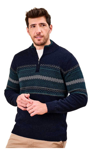 Sweater Mauro Sergio Hombre Cuello Cierre Bariloche M-xxl