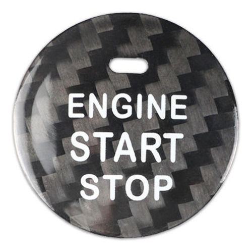 Botón Start-stop En Fibra De Carbono Para Honda (modelo B)