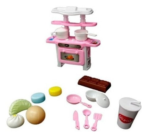 Set Cocina Infantil Niño Niña Vajilla Juguete Didáctico Chef