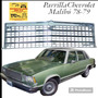 Parrilla Chevrolet Malib Ao 78-79 Chevrolet Malibu