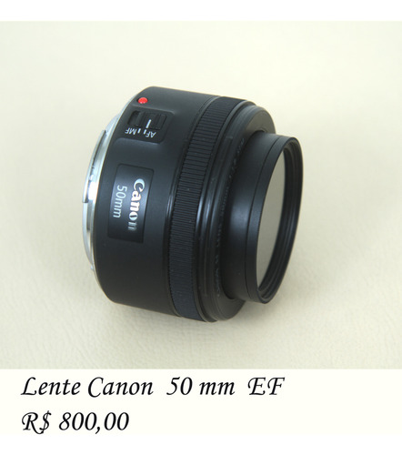 Lente Canon Ef 50mm F/1.8 Stm Com Filtro