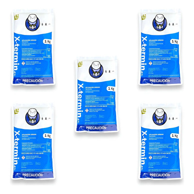5 Pzs Insecticida En Polvo 1 Kg Chinches Cucarachas Hormigas | Envío gratis