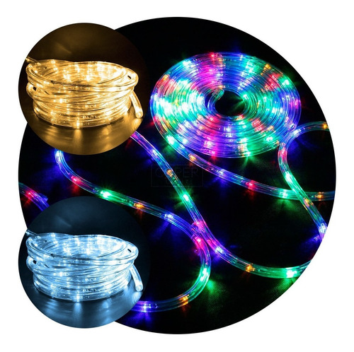 Manguera Led Flexible 5 Metros Colores Navidad Pack 5