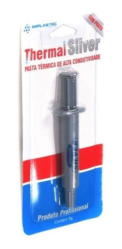 Pasta Térmica Base De Prata 5 Gramas | Implastec