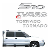 Kit Adesivos S10 Tornado Turbo 2006 2007 2008 Prata R817