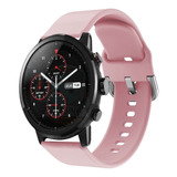 Pulseira De Silicone Lisa Com Fecho Para Amazfit Stratos 2 3