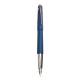 Pluma Fuente Azul Imperial Punta Fina Lamy Studio Metalica