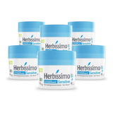 Kit 6 Unid. Desodorante Herbissimo Sensitive Creme 55g