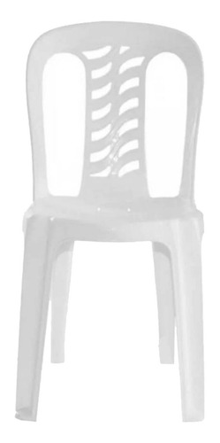 Silla De Plastico Apilable Garden Life Bistro Blanca 