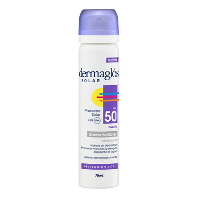 Dermaglós Protector Solar Facial Fps50 Bruma Spray Invisible | MercadoLibre