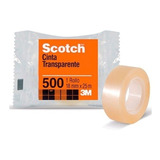 Rollo Cinta Scotch 18 Mm X 25 Mts 500 Transparente Caja X 8