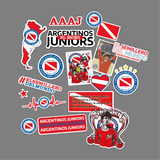  Stickers Calcos Argentinos Juniors X18 Termo Compu Celu