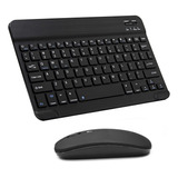 Mini Teclado E Mouse Slim Bluetooth Para Celular Tv Notebook