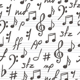 Papel De Parede Adesivo Música Notas Musicais Partitura 2,5m