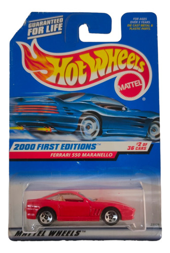 Hot Wheels Ferrari 550 Maranello Rojo 1999