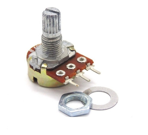 Potenciometro 2k Ohms Lineal Pote 15mm B2k Arduino Nubbeo