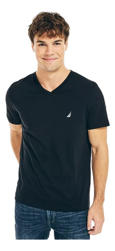 Playera Camisa Nautica Hombre Cuello V Neck 100% Original