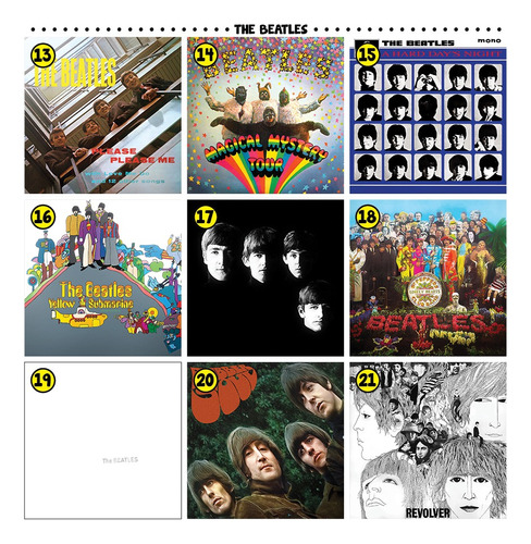 12 Placas Decorativas Capa De Disco De Rock Vinil