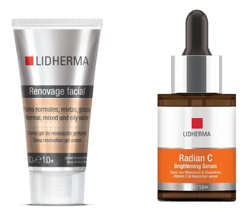 Radian C Brightening Serum + Renovage Normal Grasa Lidherma