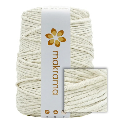 Hilaza De Algodón Para Tejer Macramé 3mm Beige Beige | Meses sin interés