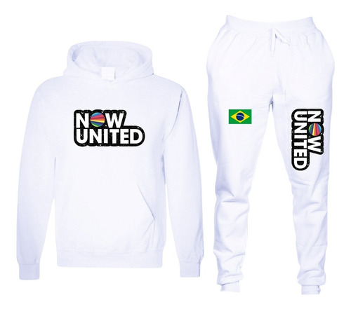 Conjunto Moleton Now United Brasil Calça E Blusa 