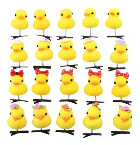 40 Pollito Pasador Patito Moda Pinza Cabello Kawaii