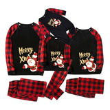 Conjunto De Pijama Navideño Familiar Para Adultos Y Niños J