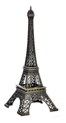 Torre Eiffel De 18cm De Metal Adorno De París Ifel