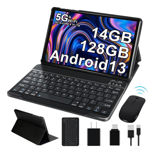 Tablet 10'' Hd 14gb Ram+128gb Rom Android 13 Wifi 5g 8000mah