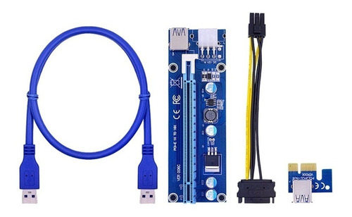 Kit 4 Cabos Riser - Pci-express 1x 16x Mineração Usb 3.0