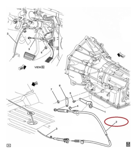 Guaya Selectora Cambios Ancov Chevrolet Silverado Hd 3500 Foto 4