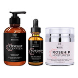 Kit De Cuidado Facial Radha Beauty Rosehip Con Limpiador, Sé