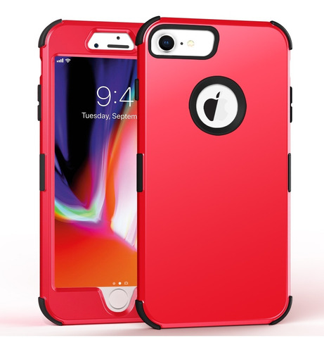 Funda Para iPhone 6/7/8/plus Uso Rudo 3 En 1