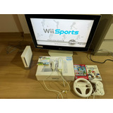 Nintendo Wii Completo Com Jogos E Acessórios