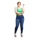 Pantalon Curvy Jeans Tallas Extras Mezclilla Premium 