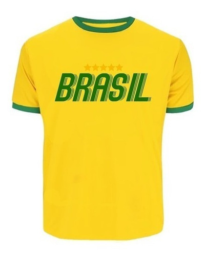 Camisa Masculina Nova Brasil Copa Seleção 2022 Camiseta