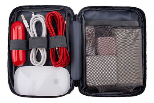 Bolso Organizador De Cables Y Accesorios Jcpal Gris