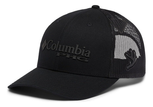 Gorra Importada Columbia Pfg Total Black Horns 