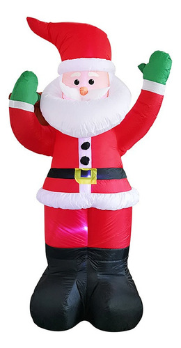 Adornos Navideños, Papá Noel, Inflable Led, 1,8 M [u]