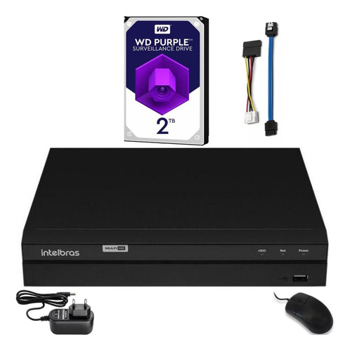 Dvr 8 Mhdx 1208 8 Canais Multi Hd Com Hd 2tb Intelbras