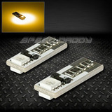 Pair 2smd 2 5050 Smd Led T10 W5w Canbus Amber Interior D Sxd