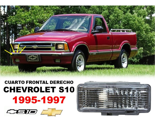 Cuarto Frontal Chevrolet S10 1995-1997 Lado Derecho Blanco