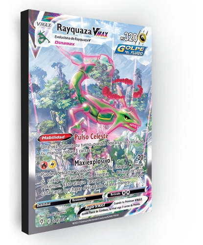 Colección Retablos Pokemon Rayquaza - Artes Tgc.