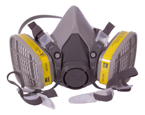 Respirador/mascarilla 3m Modelo 6200 Con Filtros 6003 