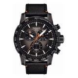 Reloj Tissot Supersport Chrono Basket Edition T1256173608100 Color Del Fondo Gris Oscuro Color De La Malla Negro Color Del Bisel Negro