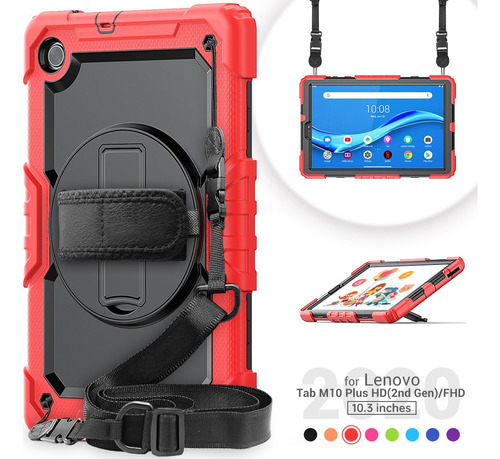 Funda Con Correa La Muñeca Para Lenovo Tab M10 3rd Gen