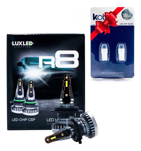 Kit Lamparas Cree Led 9006 Hb4 Csp R8 Sin Cooler  + Regalo