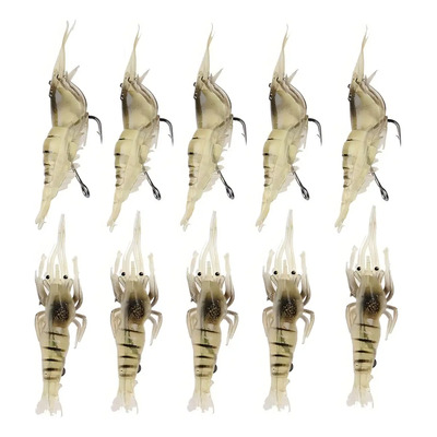 Camarón de Pesca Marce.mx CAMARON con Anzuelo Dorado Pack 10 Piezas | Meses sin interés