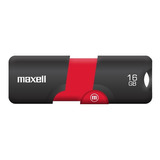 Maxell Memoria Usb Flix 16 Gb Ngr/rojo Color Negro